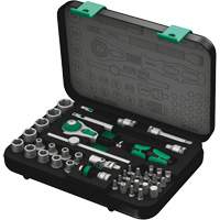 Jeu de cliquets rapides Zyklop 8100 SA 2, 42 Mcx, Prise de 3/8" Action Paper