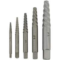 JSSE-5S Spiral-Type Screw Extractor Set, Alloy Steel Action Paper
