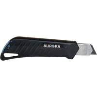 18mm Professional Knife with Ratchet, Stainless Steel, Heavy-Duty, Plastic Handle Action Paper