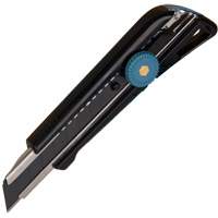 18mm Professional Knife with Ratchet, Stainless Steel, Heavy-Duty, Plastic Handle Action Paper