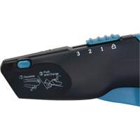 Retractable Safety Knife , Stainless Steel, Heavy-Duty, Plastic/Aluminum Handle Action Paper