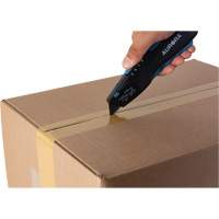 Retractable Safety Knife , Stainless Steel, Heavy-Duty, Plastic/Aluminum Handle Action Paper