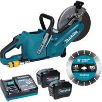40Vmax XGT Brushless Power Cutter with 8.0Ah Batteries Kit, 9", 40 V Action Paper