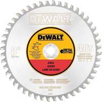 Ferrous Circular Saw Blade, 8", 40 Teeth, Metal Use Action Paper