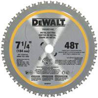 Circular Saw Blade, 7-1/4", 48 Teeth, Metal Use Action Paper