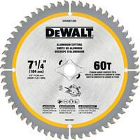Tungsten Carbide-Tipped Steel Circular Saw Blade, 7-1/4", 60 Teeth, Non-Ferrous Use Action Paper