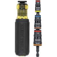 Jeu de douilles &agrave; chocs r&eacute;versibles 7 en 1 avec poign&eacute;e, Prise 1/2"/5/16"/1/4"/7/16"/9/16"/3/8', 7 mr Action Paper