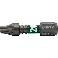 Impactech&reg; Insert Bit, Torx&reg; Tamper, T-20, 1/4" Drive Action Paper