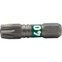 Impactech&reg; Insert Bit, Torx&reg; Tamper, T-40, 1/4" Drive Action Paper
