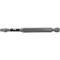 Impactech&reg; Power Bit, Square, #3 Tip, 1/4" Drive Size, 6" Length Action Paper