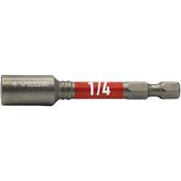 Impactech&reg; Nut Driver, 1/4" Tip, 1/4" Drive, 2-9/16" L, Magnetic Action Paper