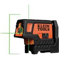 Compact Green Cross-Line Laser Level with Plumb Spot Action Paper