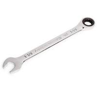 90-Tooth Ratcheting Combination Wrench, 12 Point, 1-1/8", Chrome Finish Action Paper
