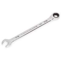 90-Tooth Ratcheting Combination Wrench, 12 Point, 7/16", Chrome Finish Action Paper