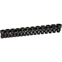 Jeu de douilles SAE &agrave; 6 pans, 29 Mcx, Chocs, Prise de 3/4" Action Paper