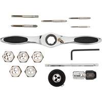 Jeu de tarauds et fili&egrave;res &agrave; cliquet m&eacute;triques, 15 Morcea Action Paper