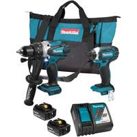 LXT Cordless Impact Driver & Hammer Drill/Driver Combo Kit, Lithium-Ion, 18 V Action Paper