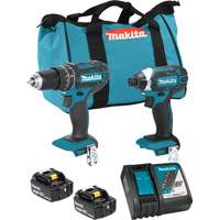 LXT Cordless Impact Driver & Hammer Drill/Driver Combo Kit, Lithium-Ion, 18 V Action Paper