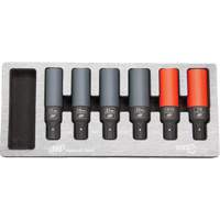 SAE/Metric Lug Nut Impact Socket Set, 6 Pcs, Impact Action Paper
