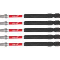 SHOCKWAVE Impact Recess Power Bits, Square, 2 Tip, 3-1/2" Length Action Paper