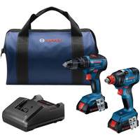 2-Tool Combo Kit, Lithium-Ion, 18 V Action Paper
