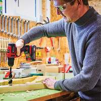 Cordless Drill/Driver Kit, Lithium-Ion, 18 V, 3/8" Chuck, 354 in-lbs Torque Action Paper