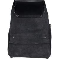 Phantom Collection Heavy-Duty Nail & Tool Bag, Leather, 10 Pockets, Black Action Paper