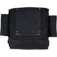 Phantom Collection Nut & Bolt Bag with 2 Sleeves, Canvas, 3 Pockets, Black Action Paper