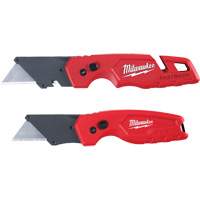 2-Piece FASTBACK Folding Utility Knife Set, Plastic Handle Action Paper