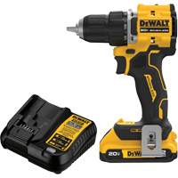 Ensemble visseuse-perceuse sans fil et sans balai ATOMIC COMPACT SERIES, Lithium-ion, 20 V, Mandrin 1/2" Action Paper