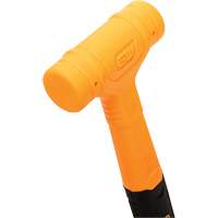 Dead Blow Hammer, 18 oz., Smooth Grip, 11-1/5" L Action Paper