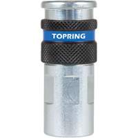 Raccord industriel rapide QUIKSILVER 2, Acier zingu&eacute;, 1/4", NPT femelle, 362 PSI Action Paper