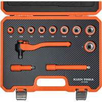 Insulated Ratchet & Socket Set with Case, 1000 V, 12 Pcs Action Paper