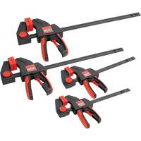 4-Piece Medium & Large Trigger Clamps Set, 12" (304.8 mm)/6" (152.4 mm) Action Paper