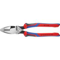 High Leverage Lineman's Pliers New England with Fish Tape Puller, Crimper & KNIPEXTEND Handle Action Paper