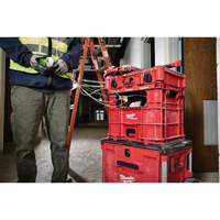 Bac distributeur de fils XL PACKOUT, 15-3/4" x 18-5/8" x 15", Noir/Rouge Action Paper