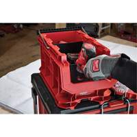 Bac compact PACKOUT, 15-1/2" x 9-1/2" x 8-3/4", Noir/Rouge Action Paper