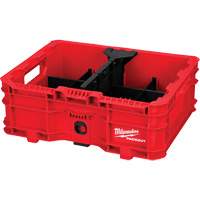 Bac &agrave; profil bas PACKOUT, 15" x 18-5/8" x 6-5/8", Noir/Rouge Action Paper