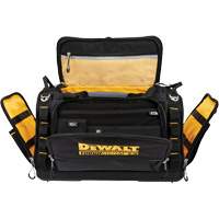 ToughSystem&reg; 2.0 Dirt Repellent Jobsite Tool Bag, 1680 Denier, 50 Pockets, Black/Yellow Action Paper