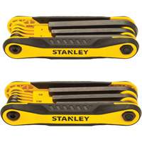 2-Piece Durable Folding Hex Keys, 8 Pcs., Metric & Imperial Action Paper