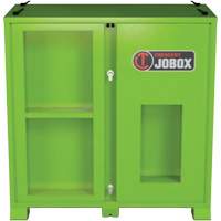Armoire de rangement d'&eacute;PI sur place, Acier, Vert lime haute visibilit&eacute; Action Paper