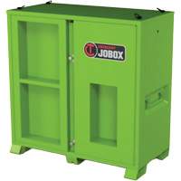 Armoire de rangement d'&eacute;PI sur place, Acier, Vert lime haute visibilit&eacute; Action Paper