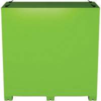 Armoire ventil&eacute;e pour le rangement d'&eacute;PI sur place, Acier, Vert lime haute visibilit&eacute; Action Paper