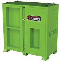Armoire ventil&eacute;e pour le rangement d'&eacute;PI sur place, Acier, Vert lime haute visibilit&eacute; Action Paper