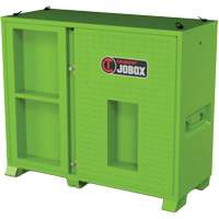 Armoire de rangement d'&eacute;PI sur place, Acier, Vert lime haute visibilit&eacute; Action Paper