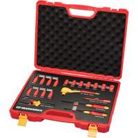 3/8" Drive VDE Insulated Tool Set, 1000 V, 20 Pcs Action Paper