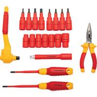 3/8" Drive VDE Insulated Tool Set, 1000 V, 20 Pcs Action Paper