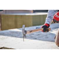 Milled Face Framing Hammer, 23 oz., Wood Handle Action Paper