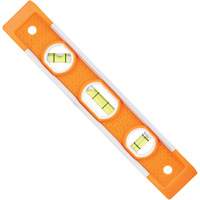 Niveau torpille, 9" lo, Plastique, 3 fioles, Magn&eacute;tique Action Paper