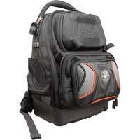 Tradesman Pro Tool Master Tool Bag Backpack, 11" L x 13-1/2" W, Black/Grey/Orange, Polyester Action Paper